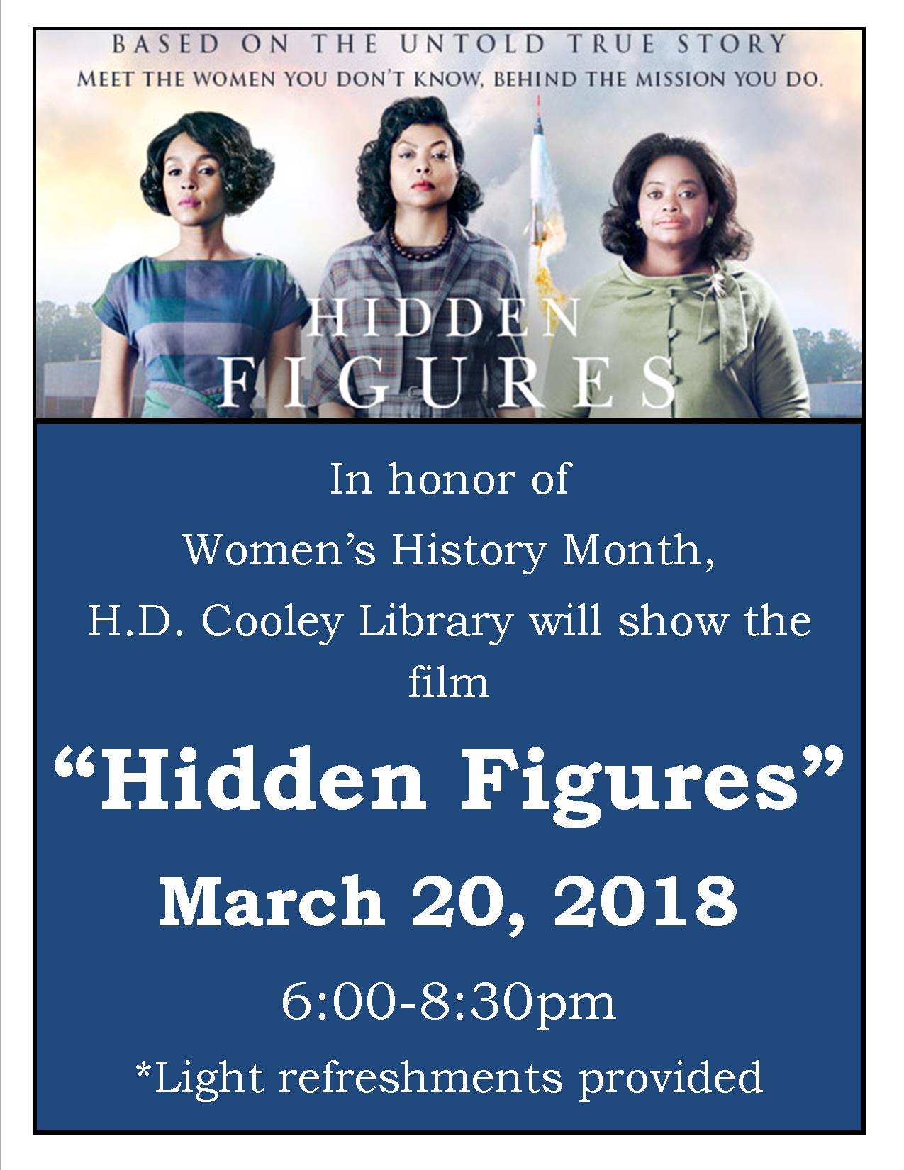 Women's History movie Hidden Figures