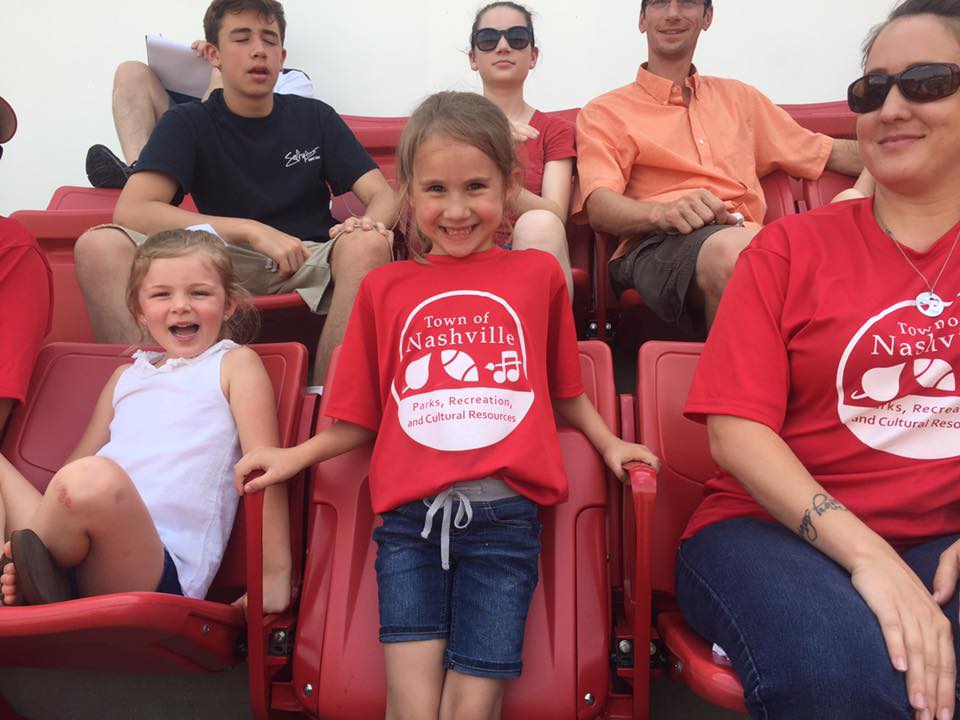 Citizens attending the Carolina Mudcats League Night Out 