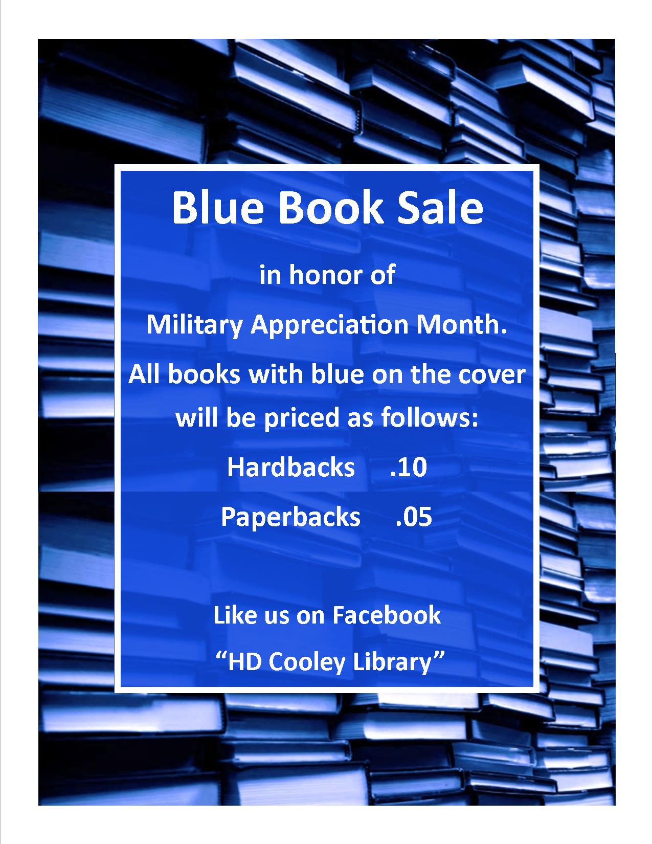 Blue book sale