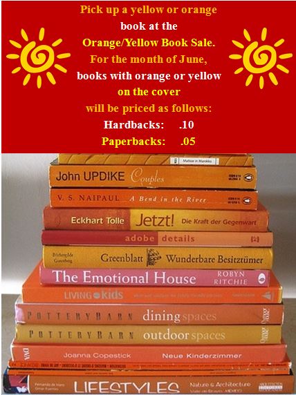 Yellow and Orange Book Sale