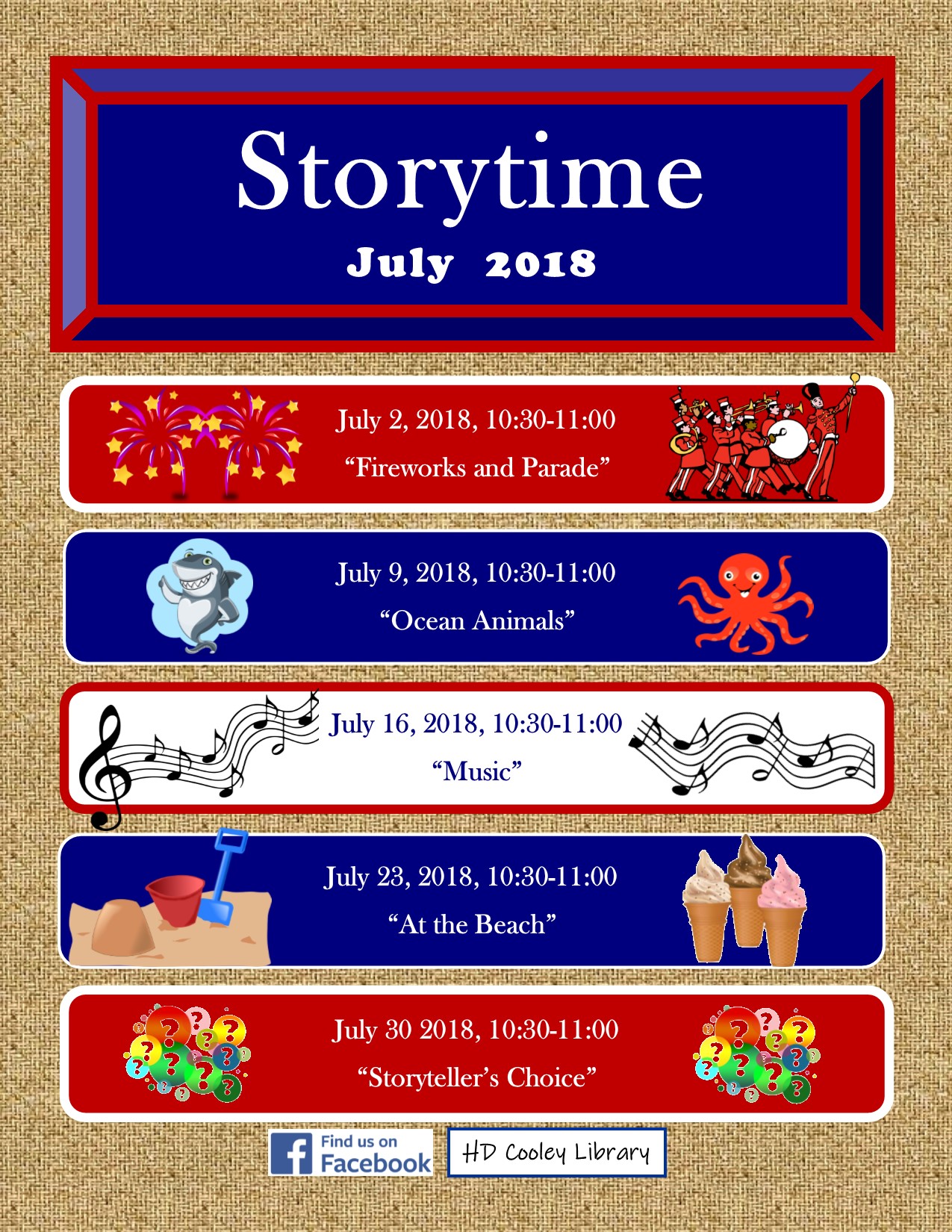 July Storytimes