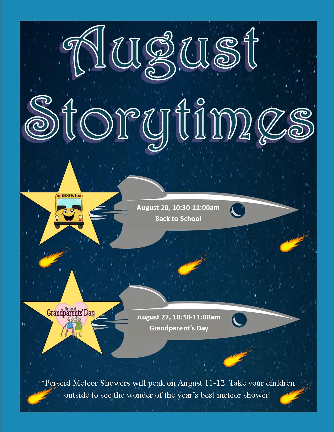 August Storytimes