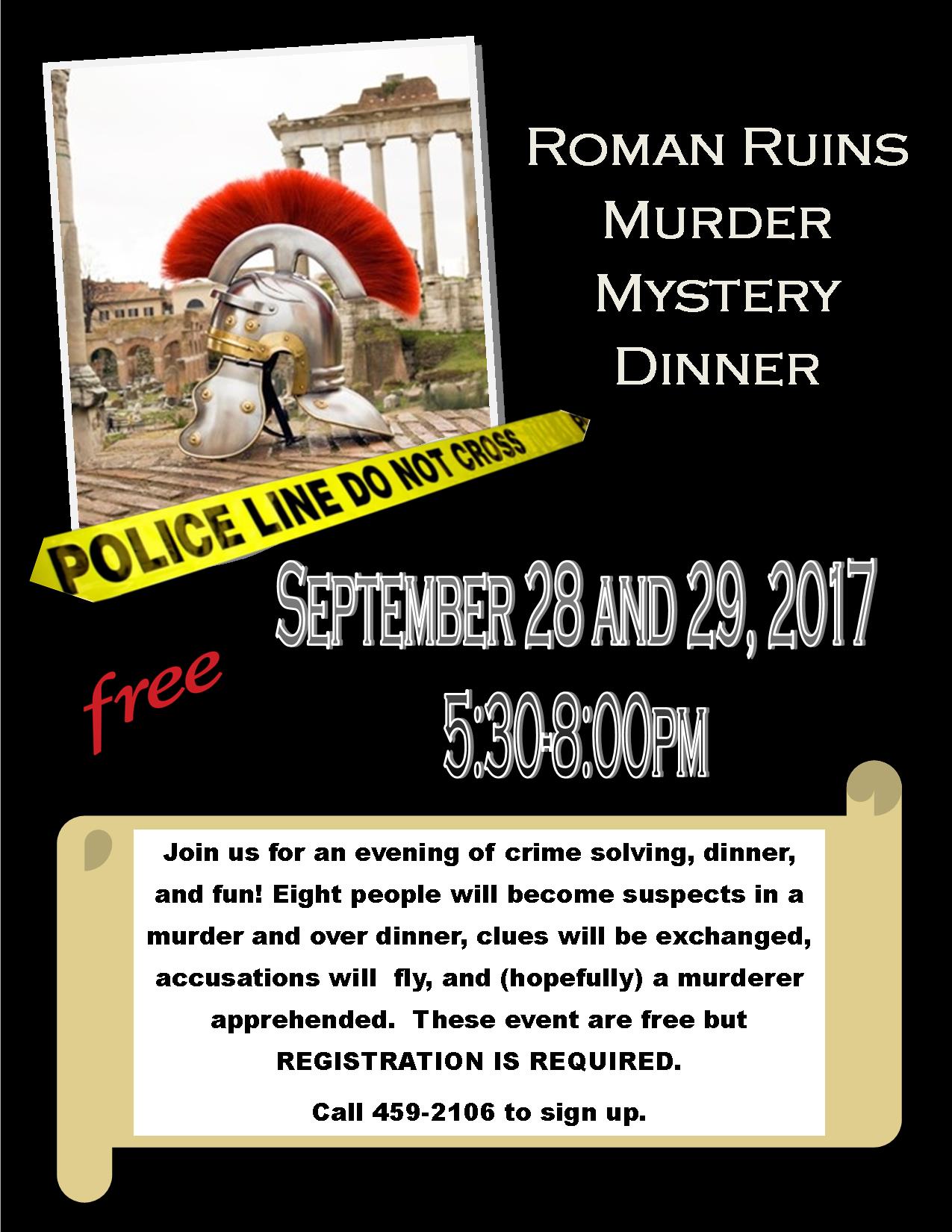 Roman Murder Mystery Dinner