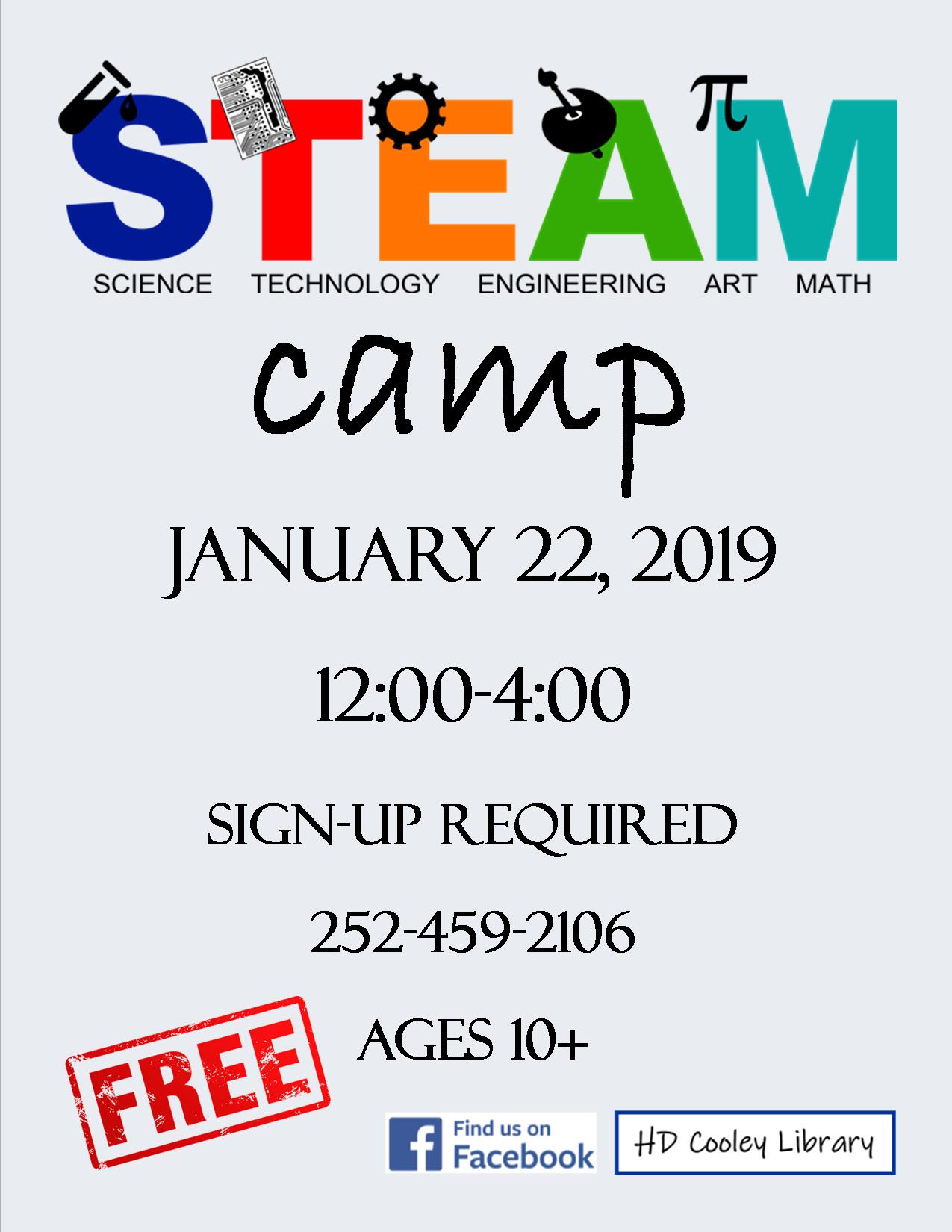 Science, Technology, Engineering, Art, and Math camp details