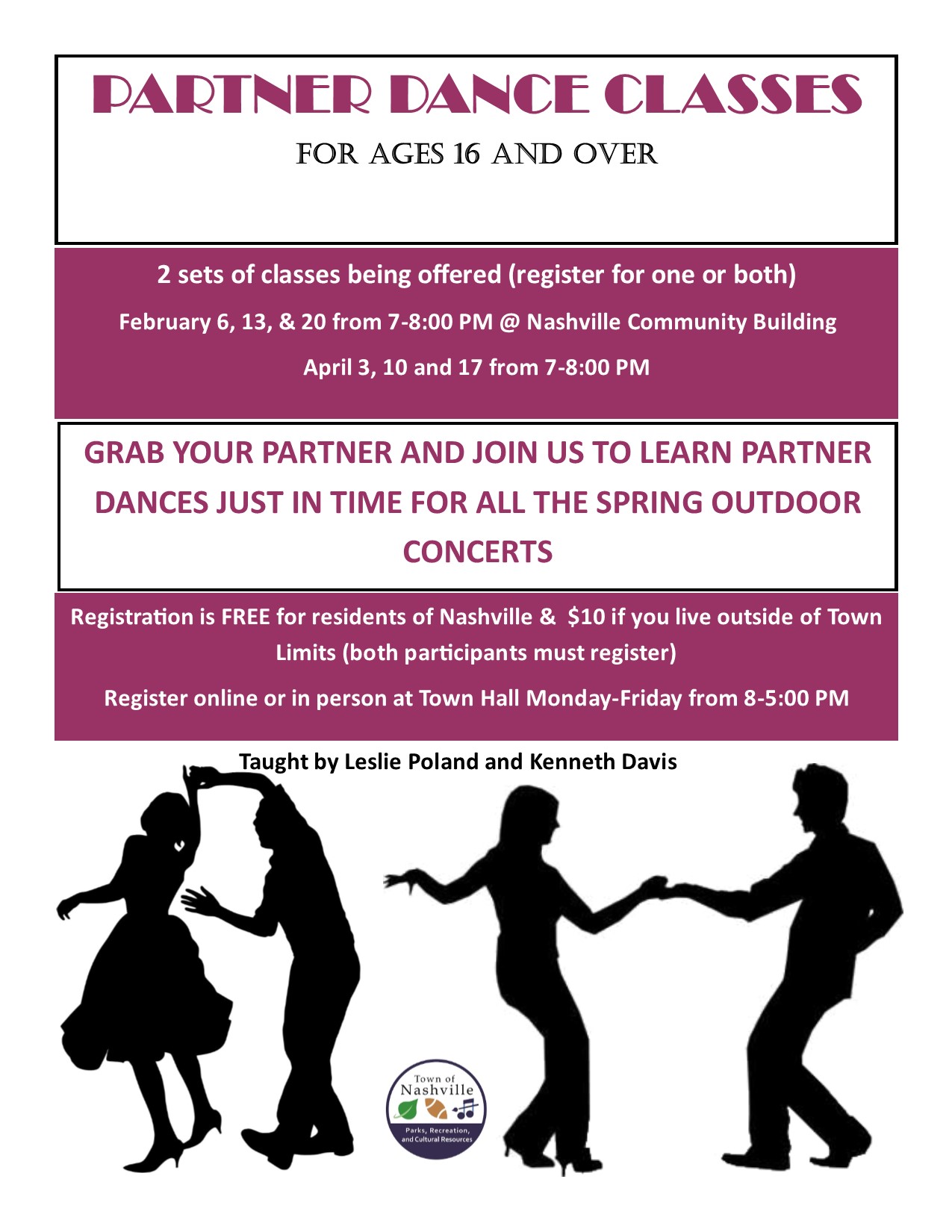 Partner Dance Class Flyer