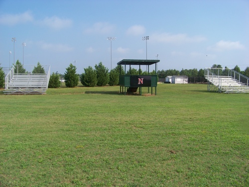 Football Field, Bleachers, and Announcers Stand at J.W. Glover Memorial Park 