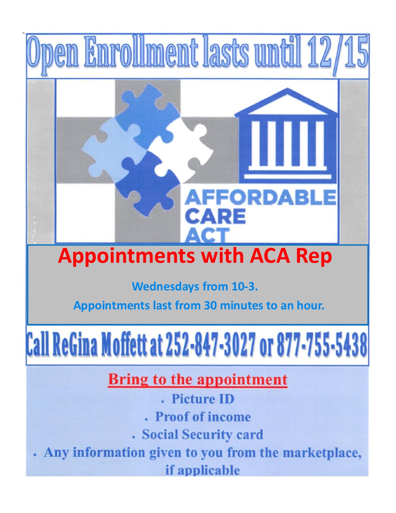 ACA (Affordable Care Act) Open Enrollment