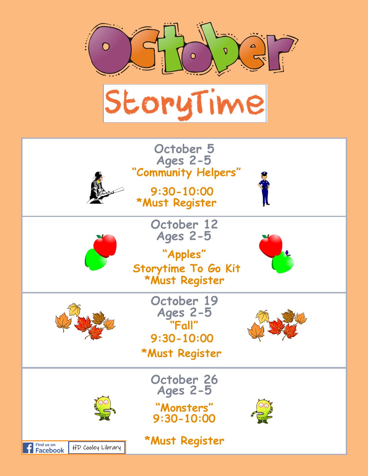 "Fall" Storytime Date and Time