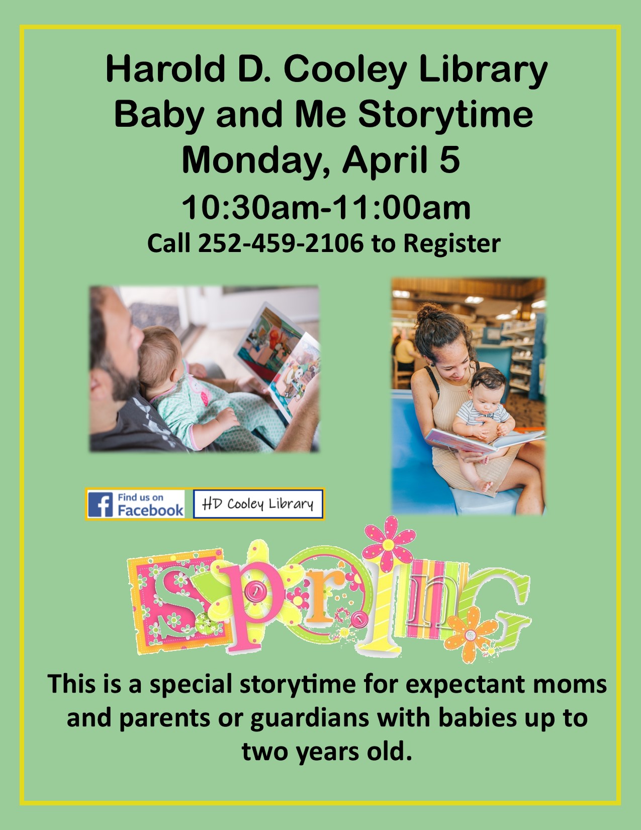 Baby and Me Storytime Date and Time