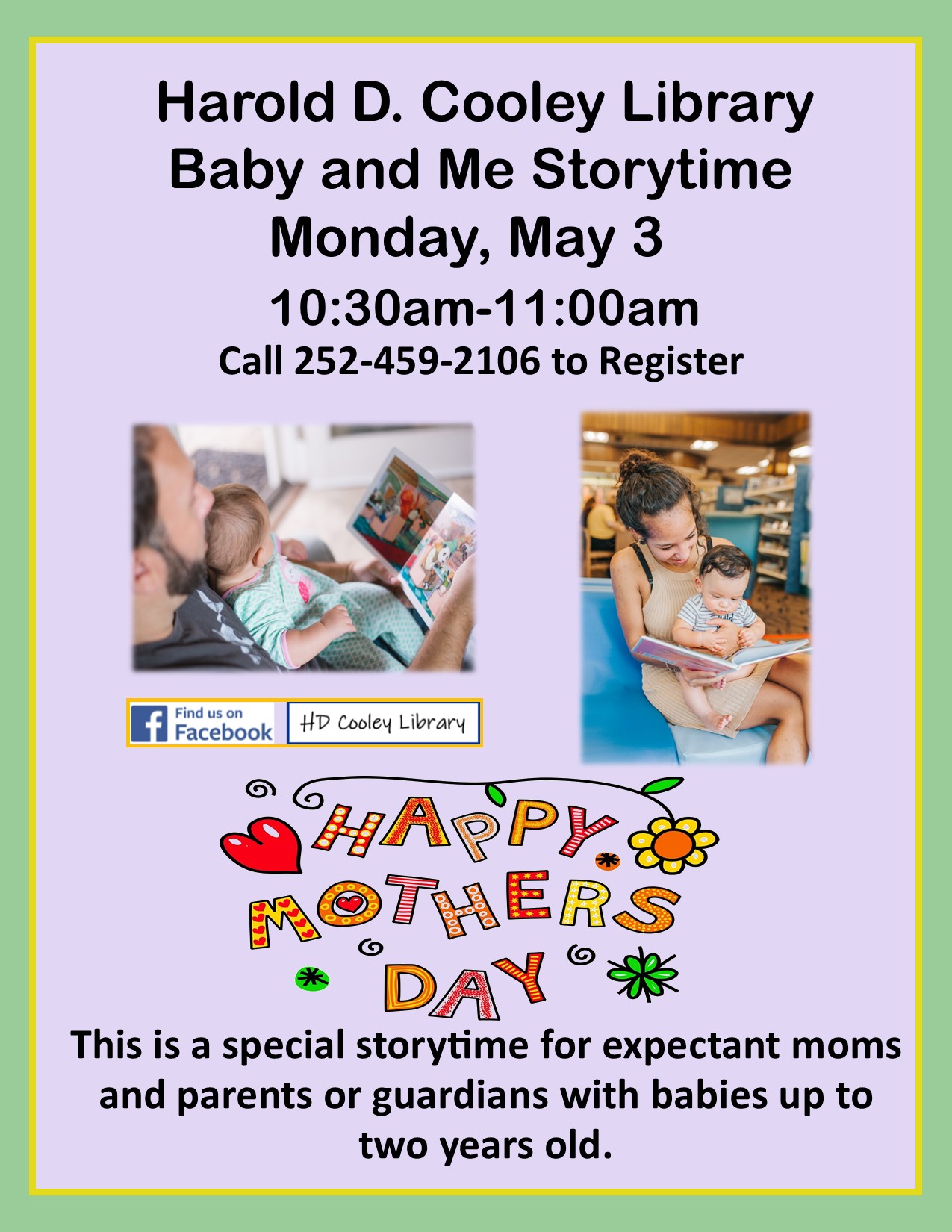 Baby and Me Storytime Date and Time