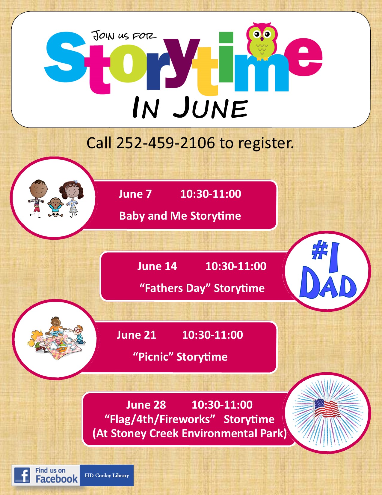 June Storytime 2021 Date and Time