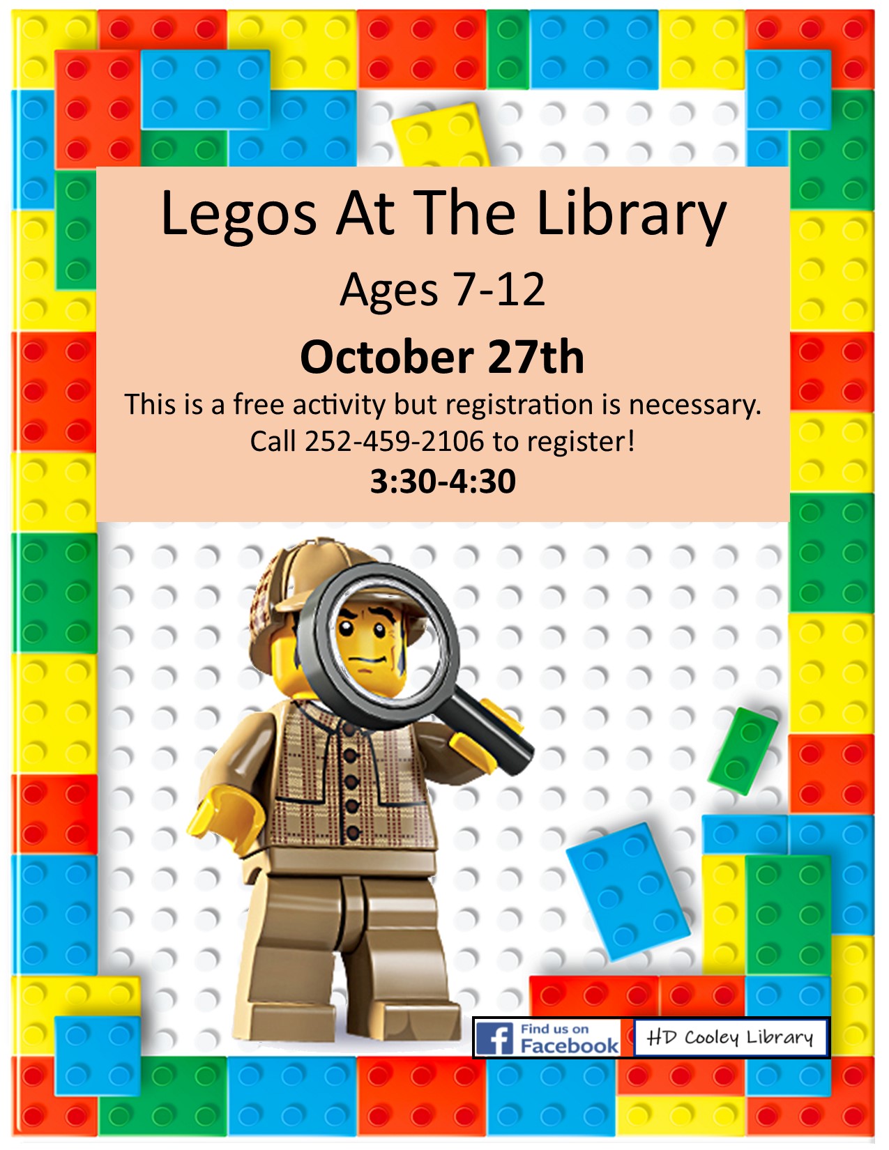 Legos At The Library Date and Time