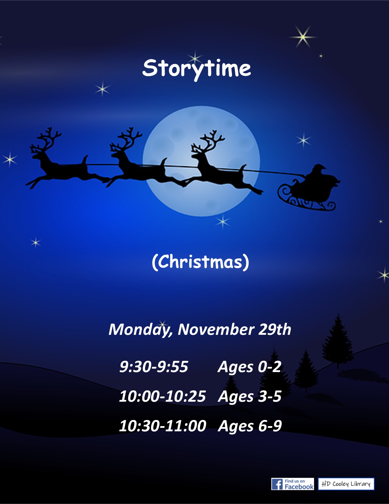 Storytime (Christmas) Date and Time