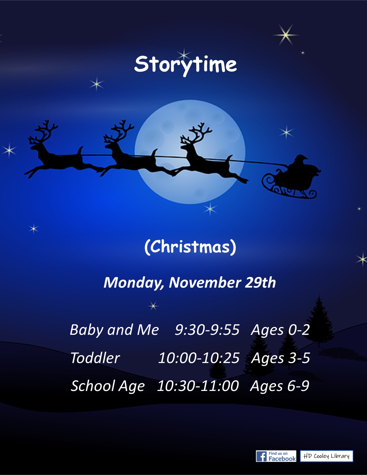 Storytime (Christmas) Date and Time