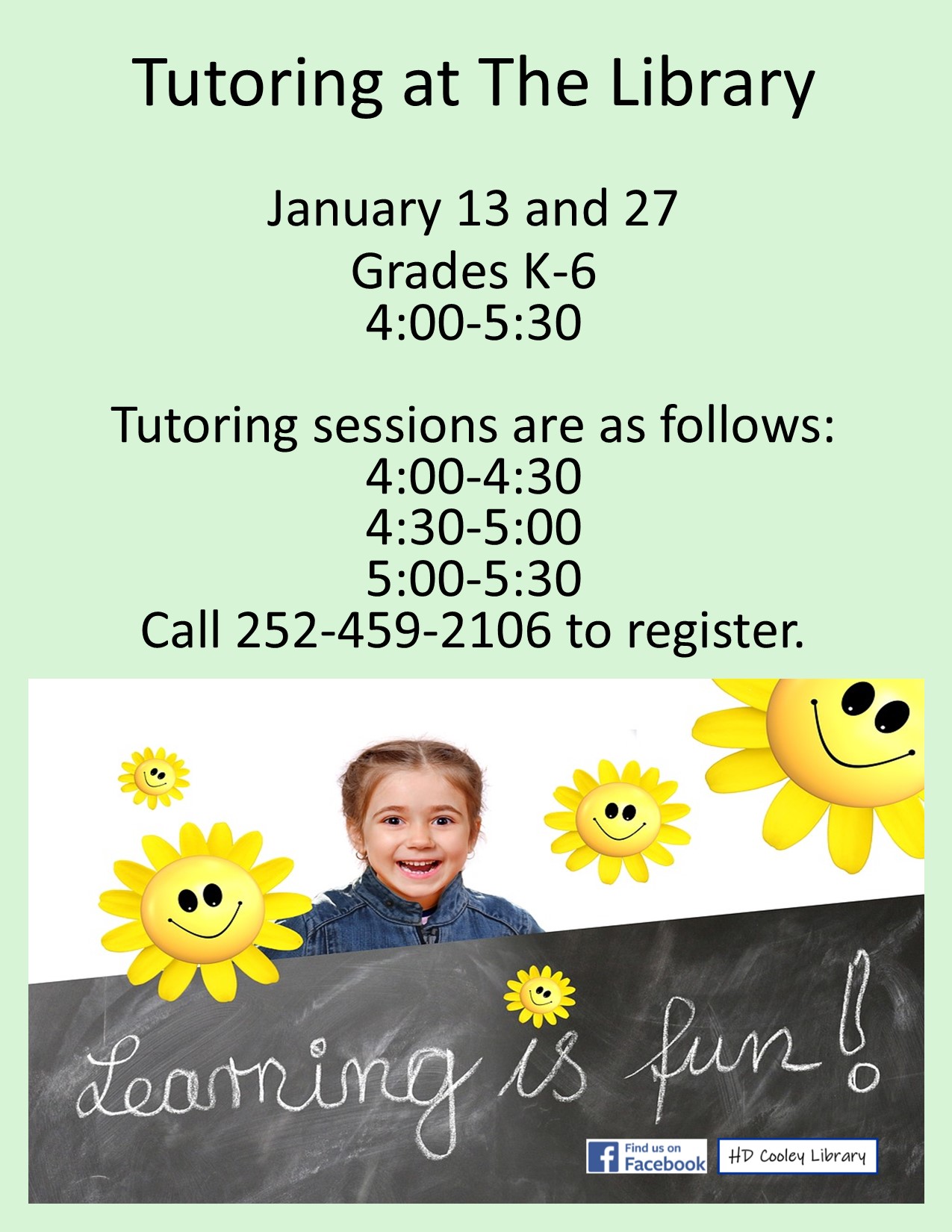 Tutoring Dates and Times