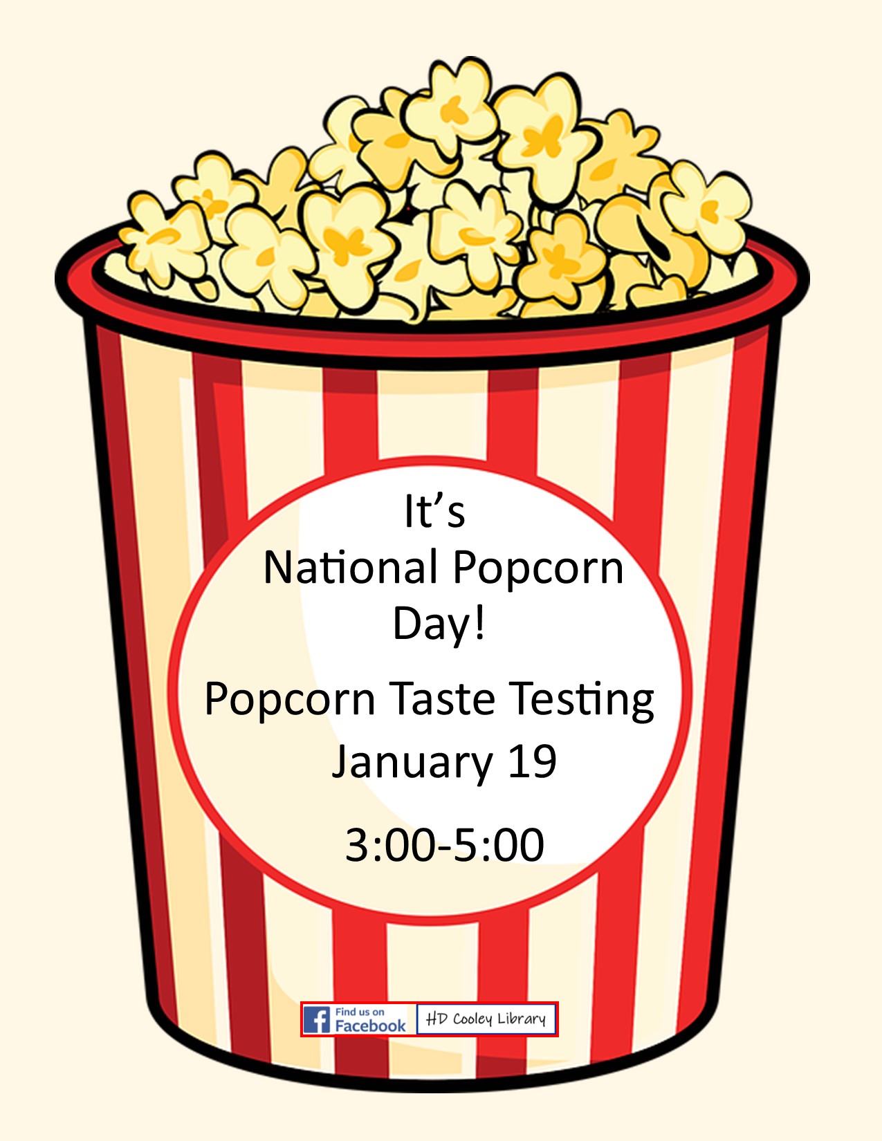 National Popcorn Day Taste Testing Date and Time