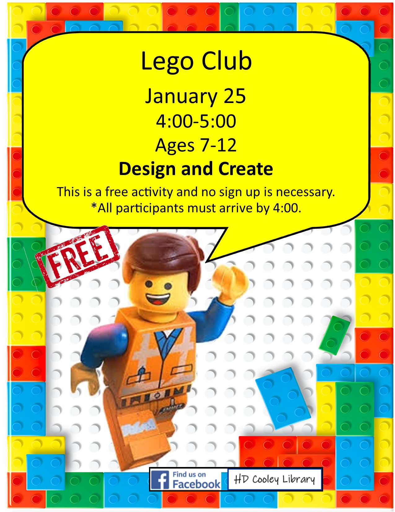 Lego Club Date and Times