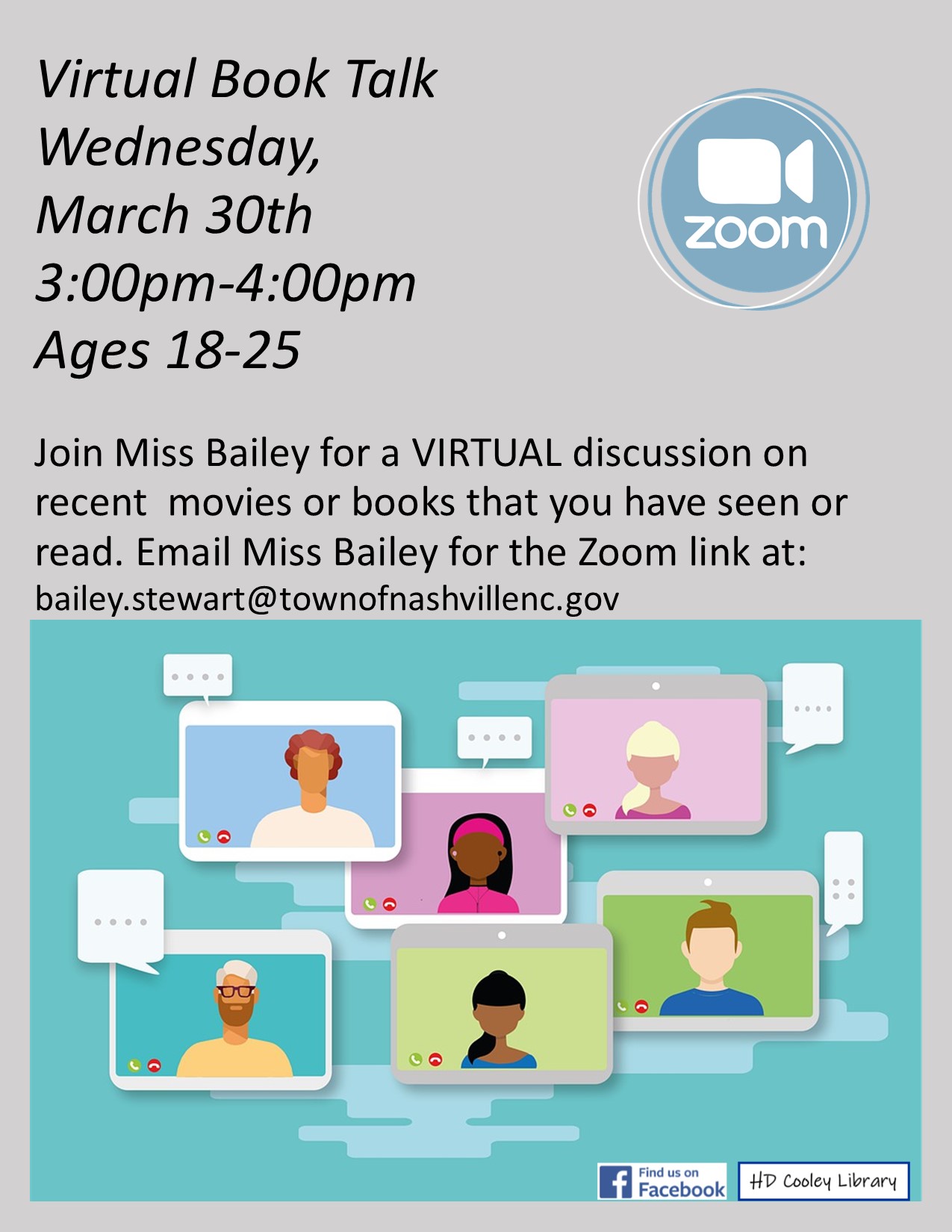 Virtual Book Talk Date and Time