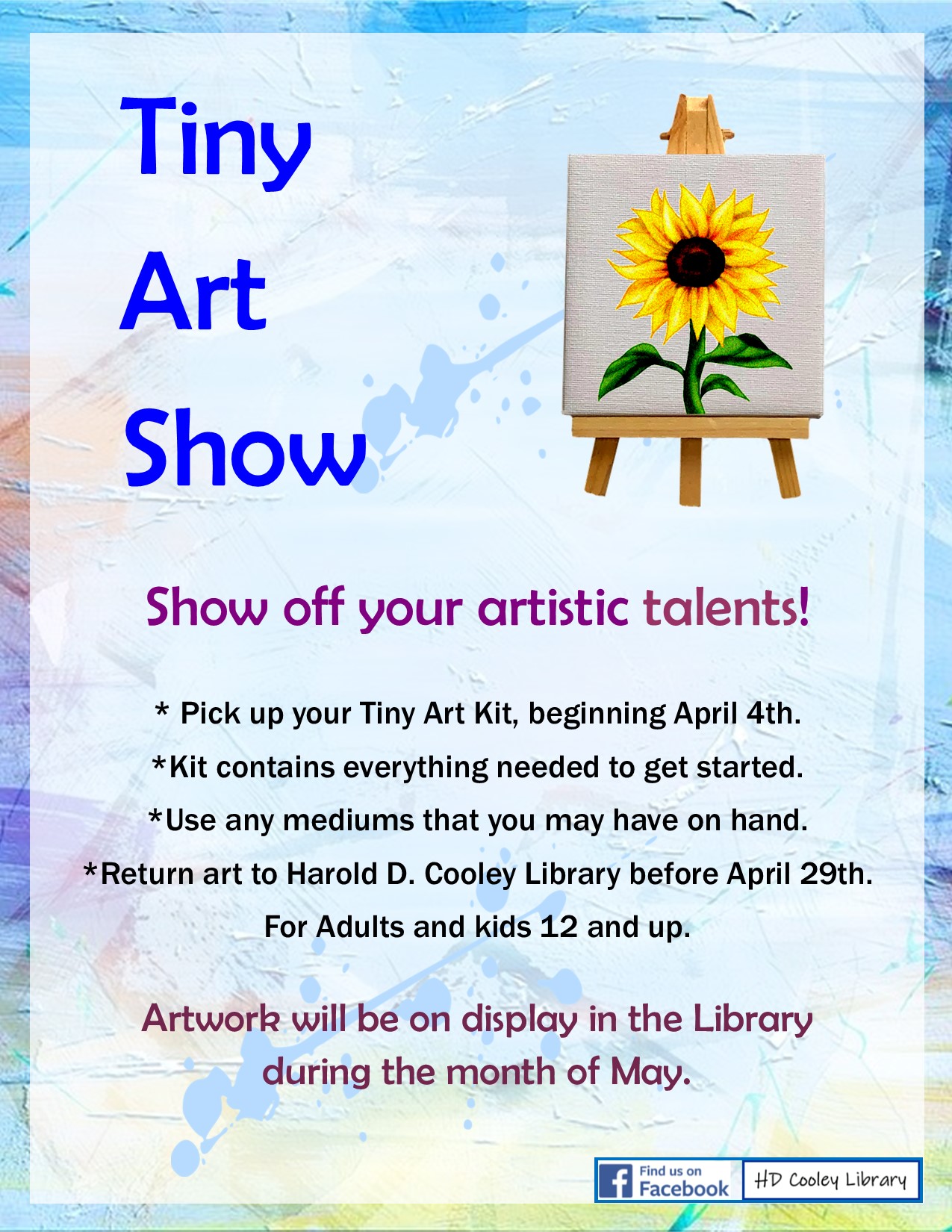 Tiny Art Show Dates and Time