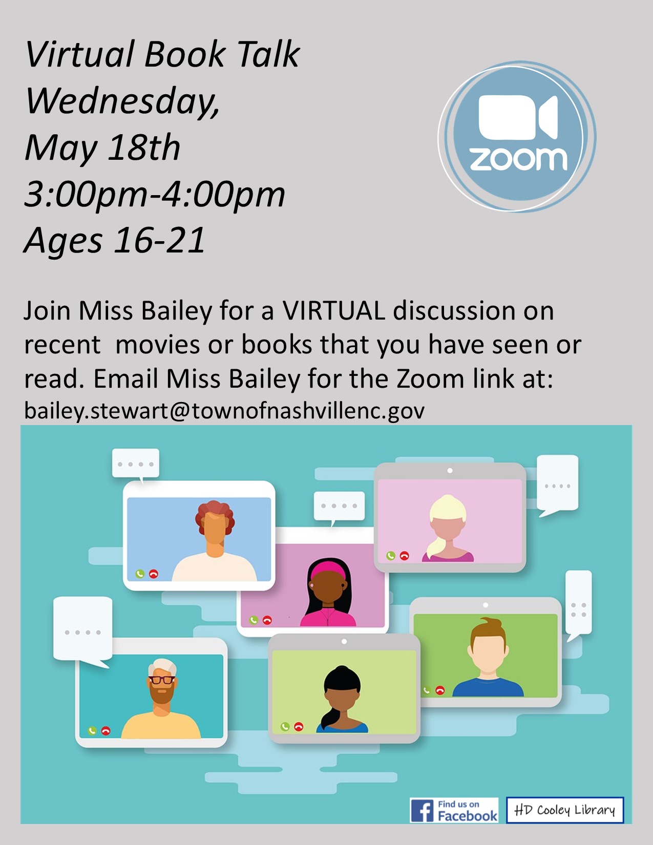 Virtual Book Talk Date and Time