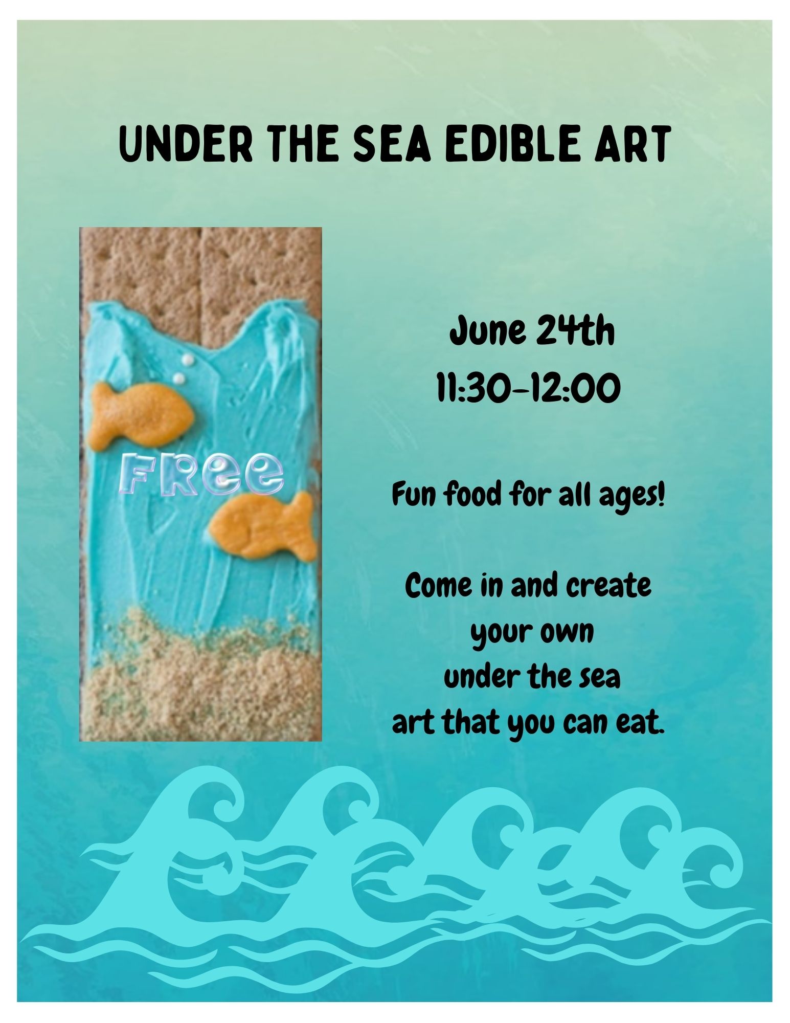 Under The Sea Edible Art Date and Time