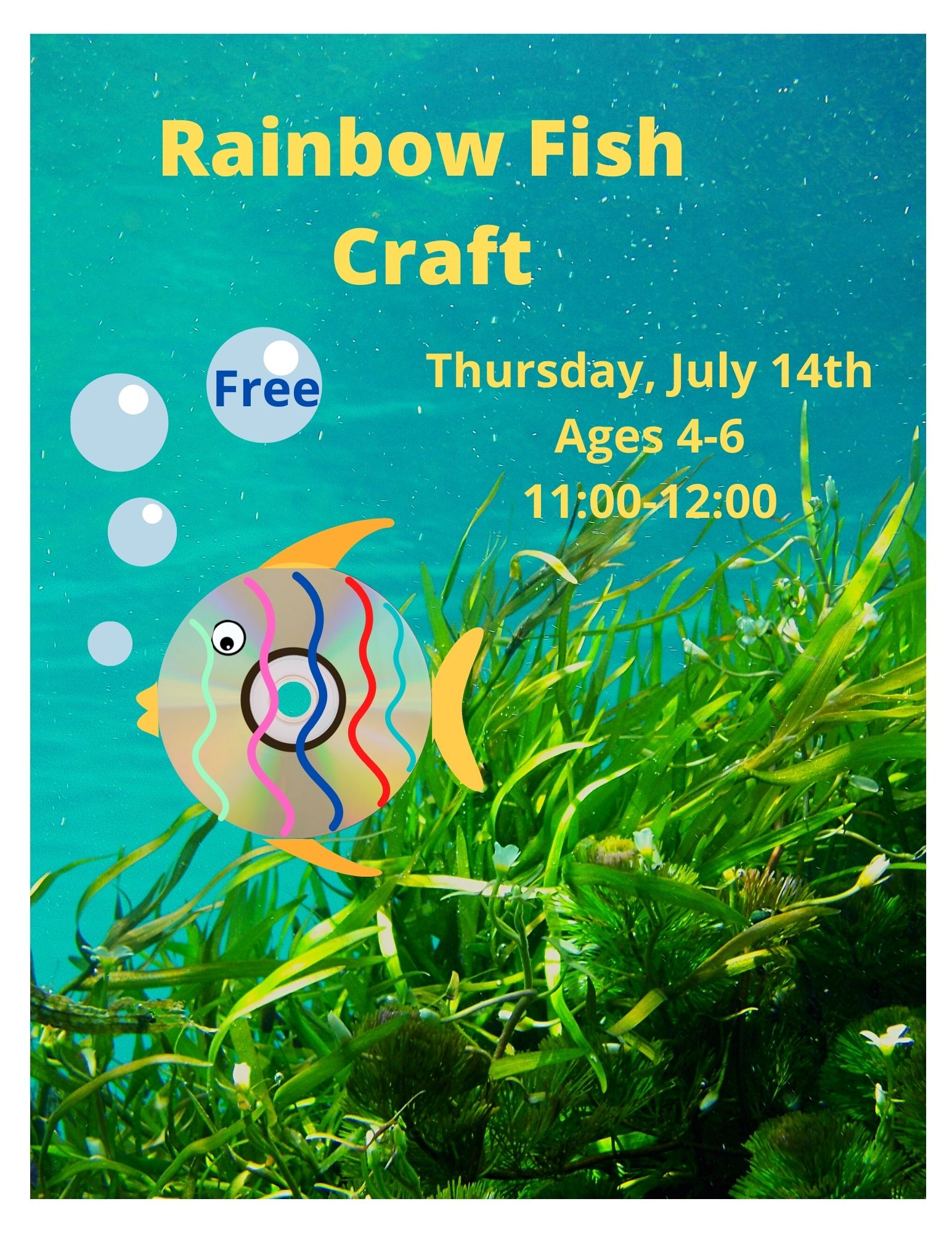 Rainbow Fish Craft Date and Time