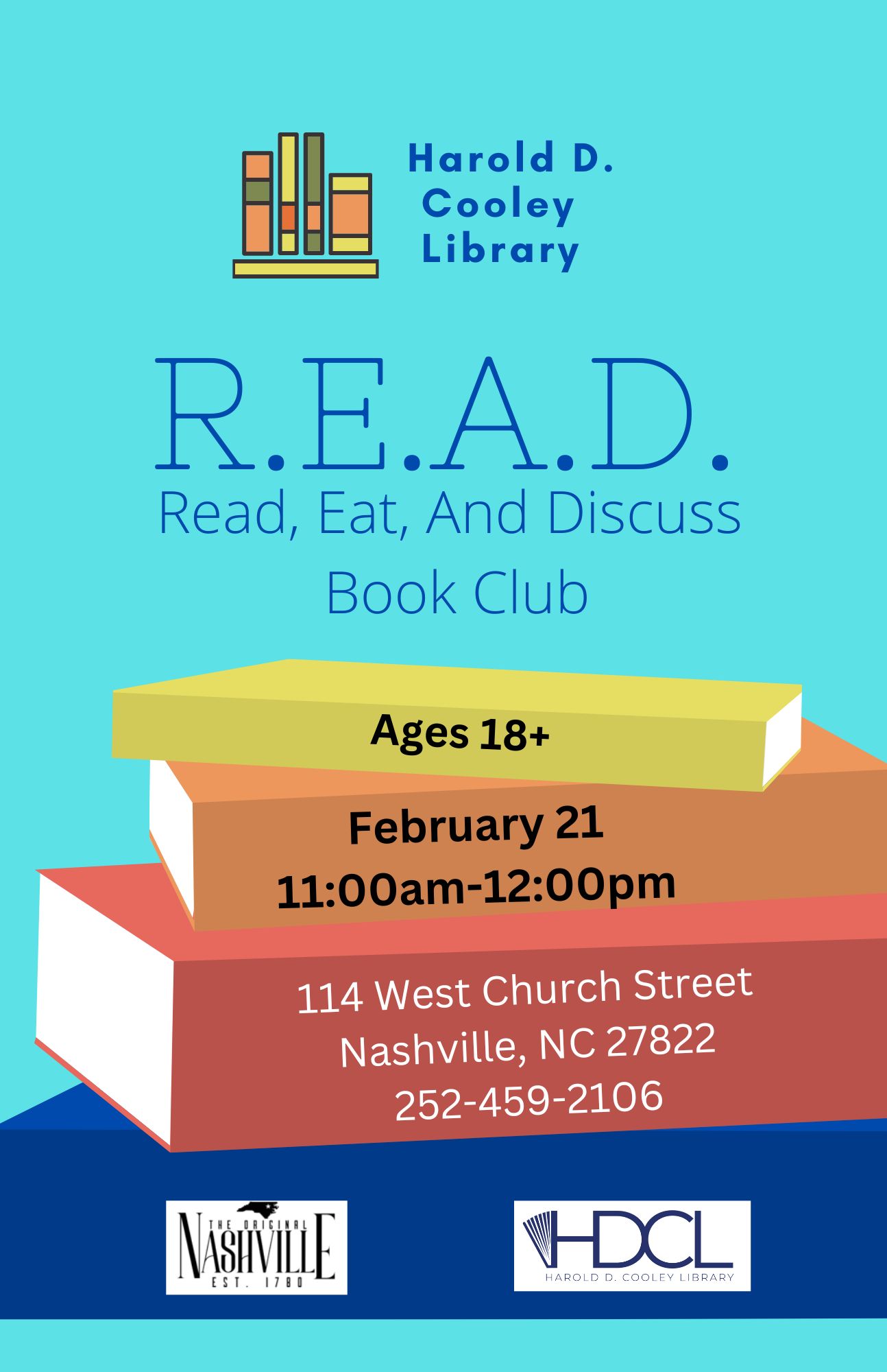 R.E.A.D. Book Club Date and Time