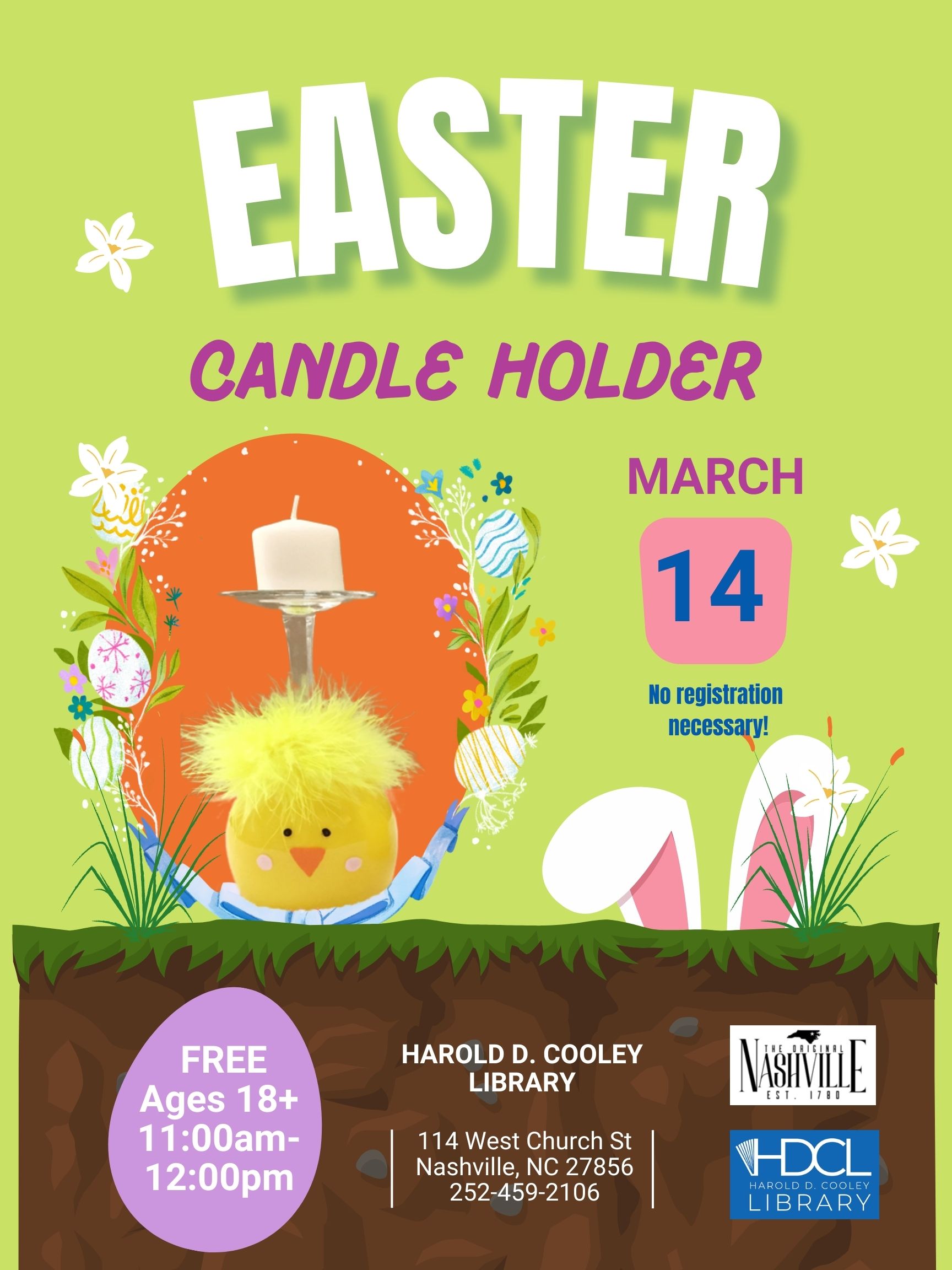 Easter Candle Holder Date and Time