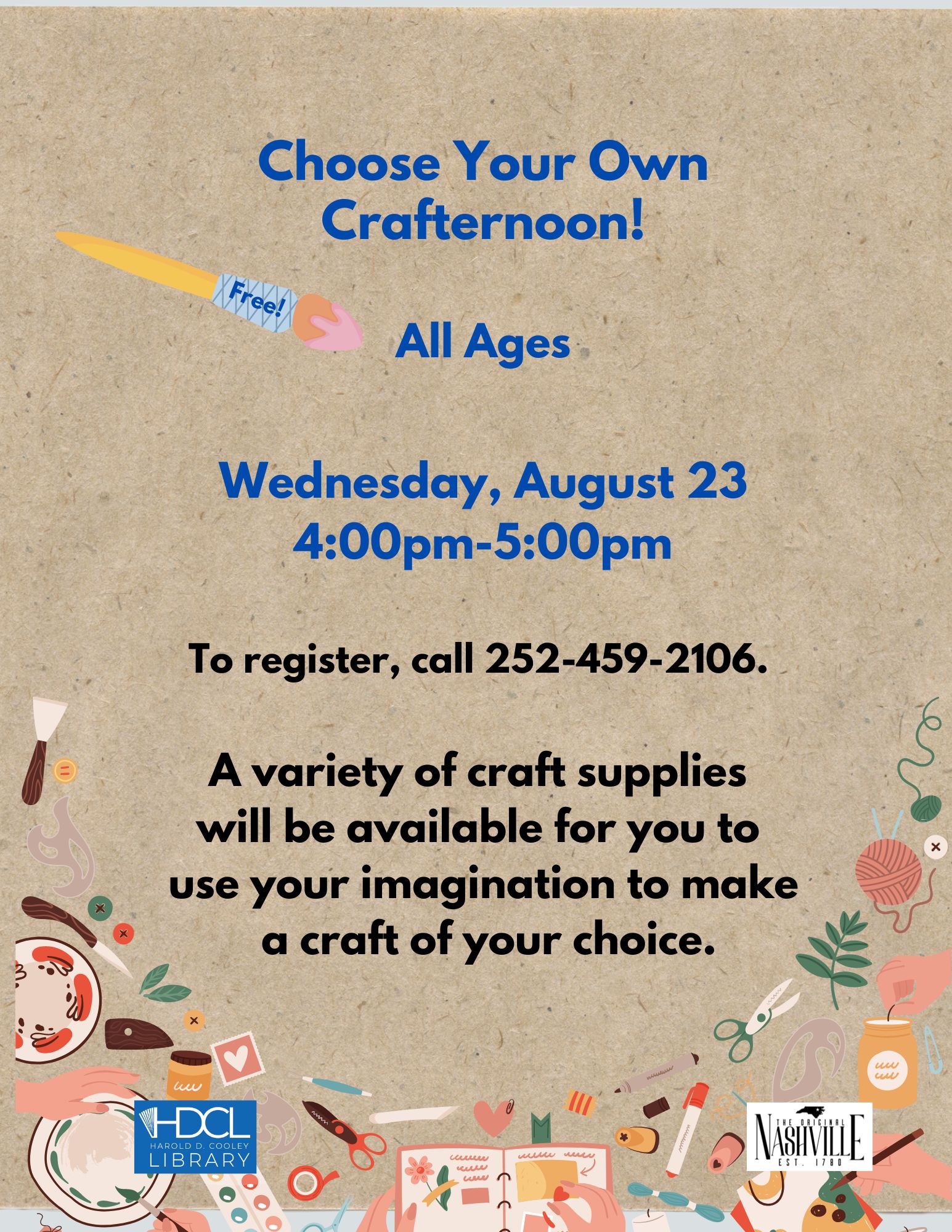 Choose Your Own Crafternoon! Date and Time