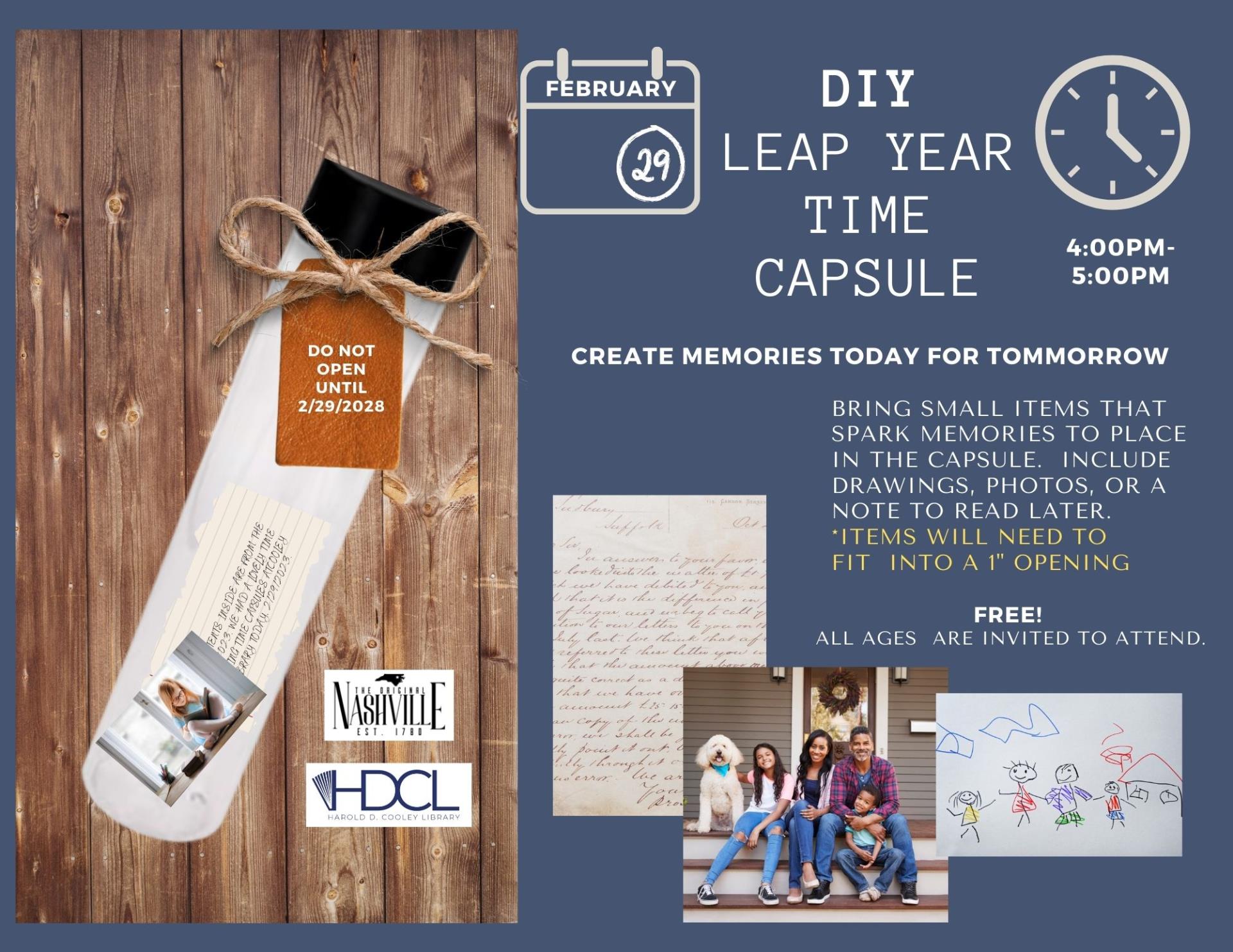 DIY Leap Year Time Capsule Date and Time