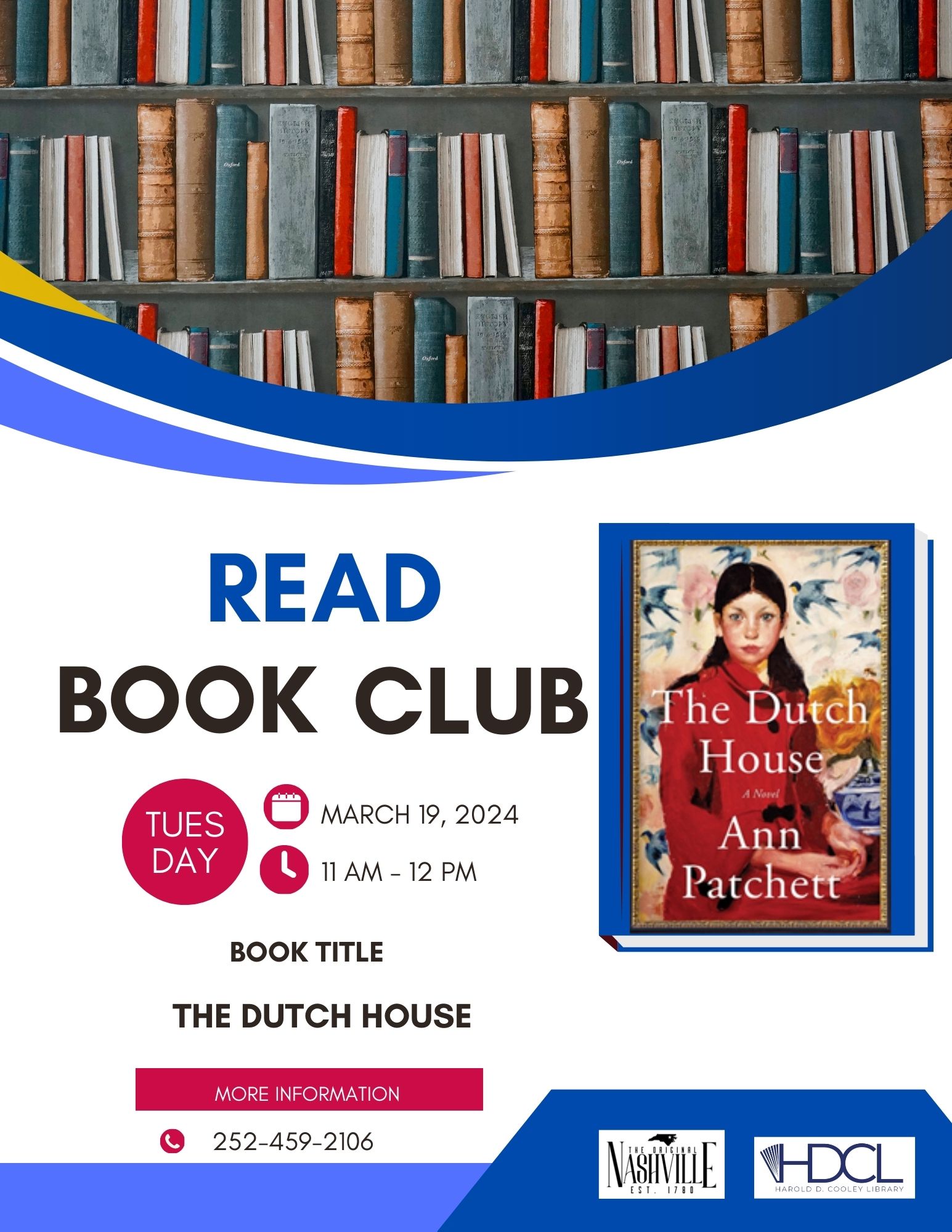 April Book Club Date and Time