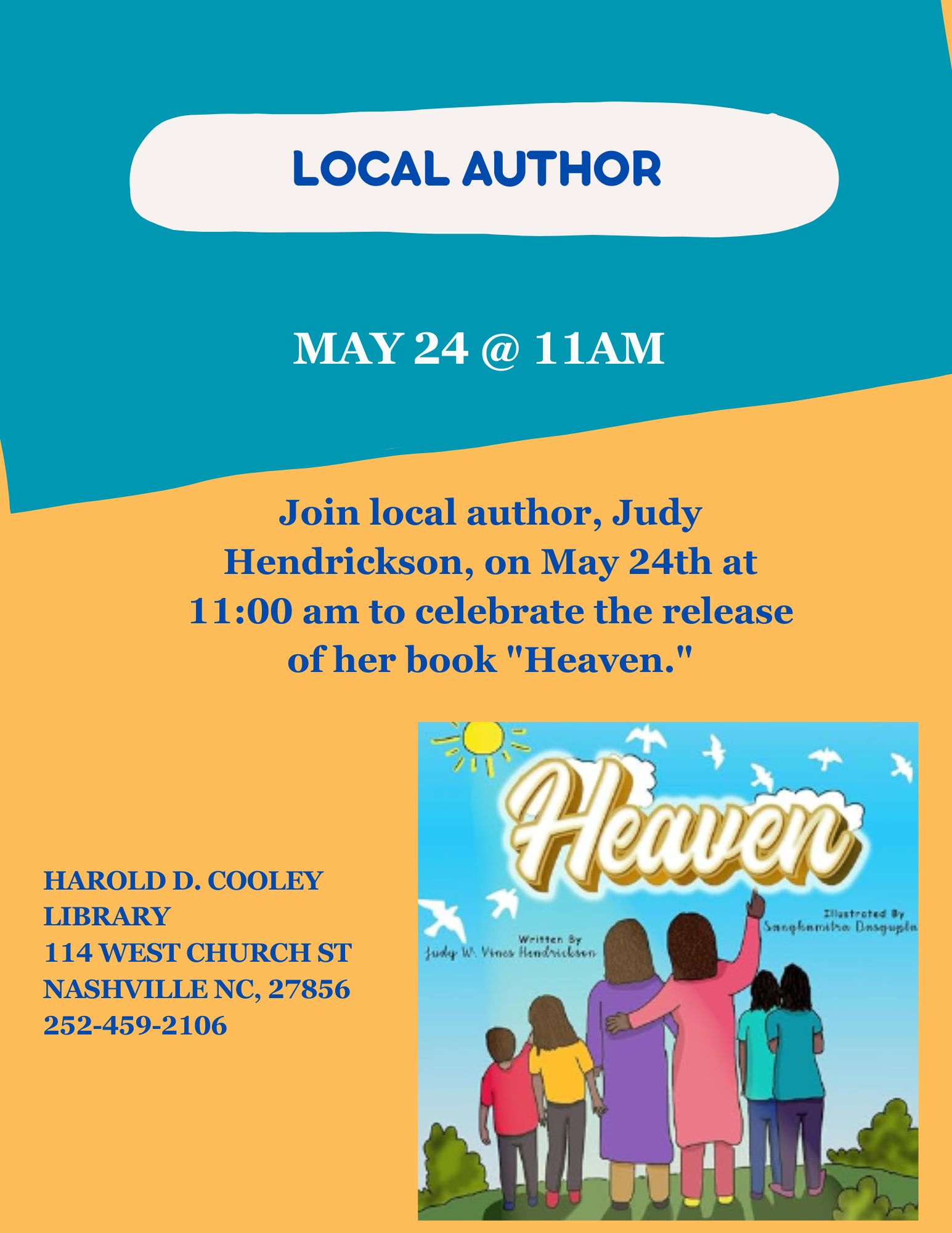 Local Author Book Signing Date and Time