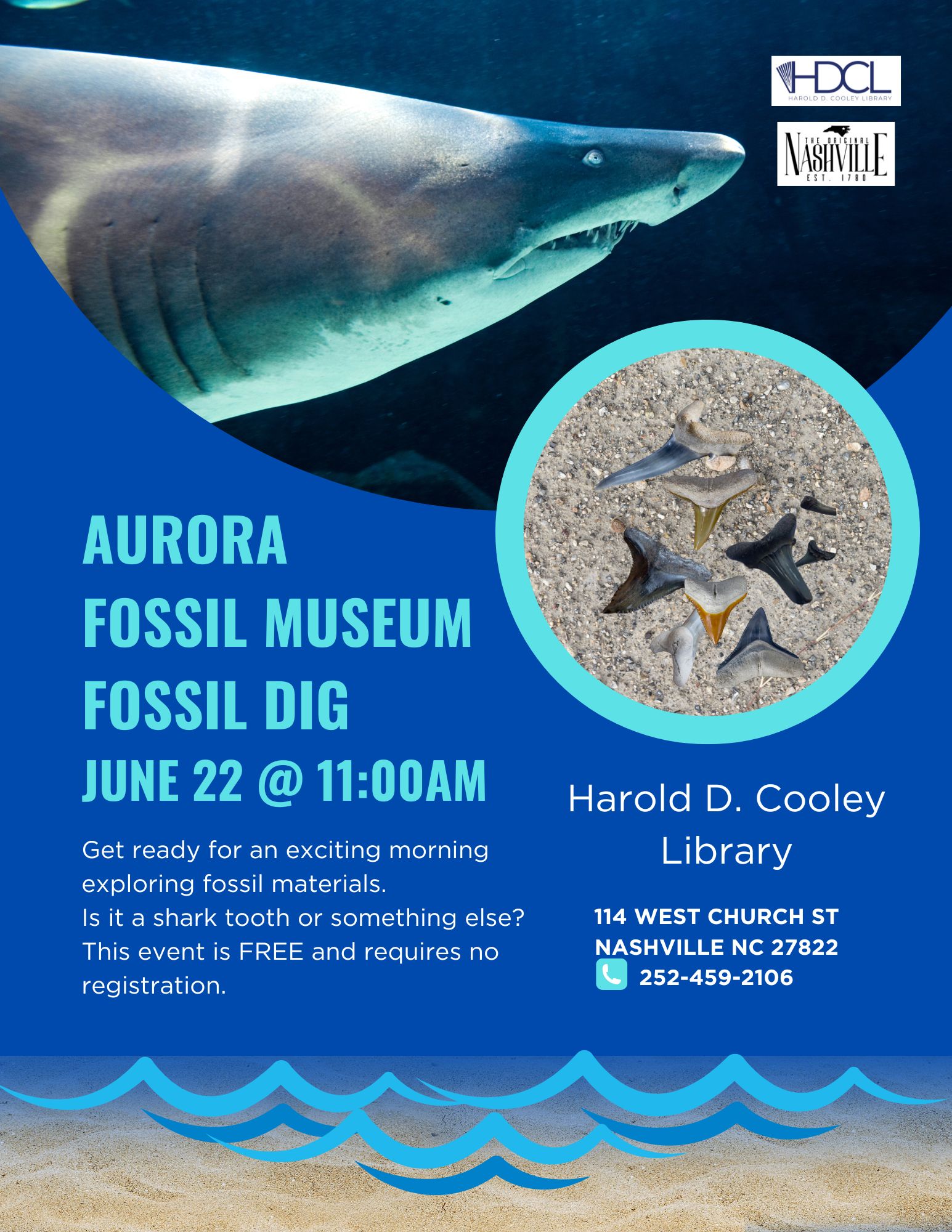 Fossil dig date and time