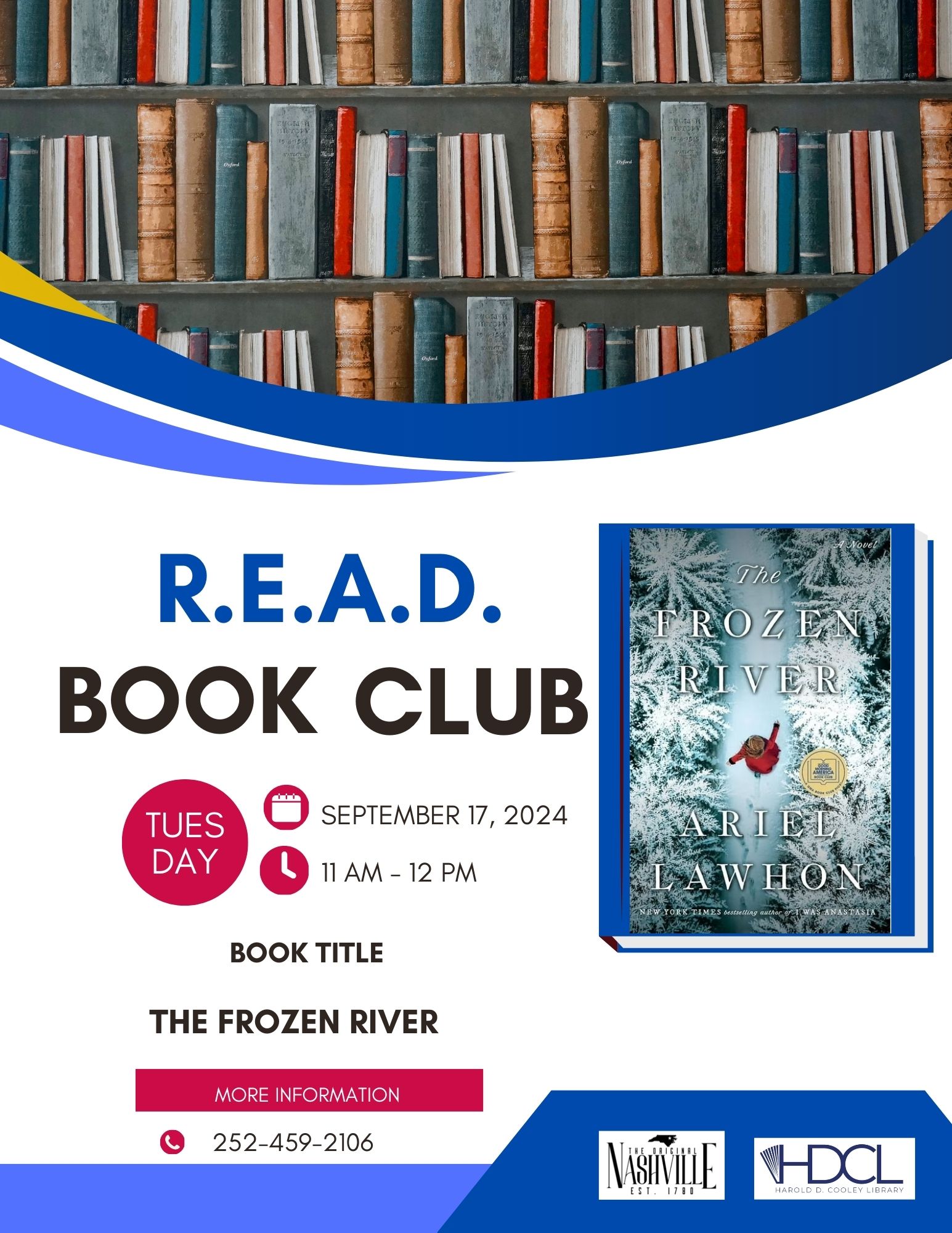 R.E.A.D. Book Club Date and Time