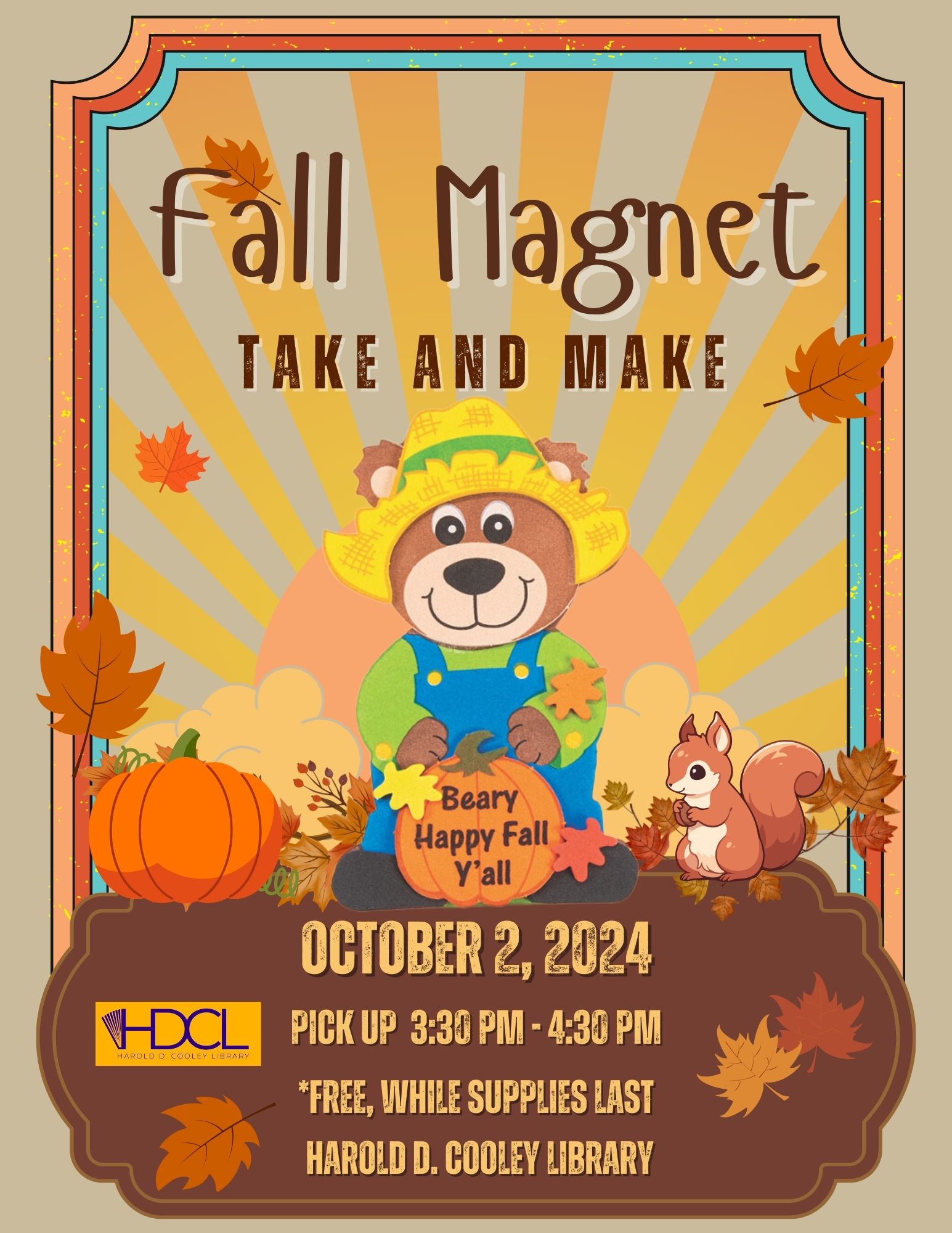 Fall Take and Make Date and Time