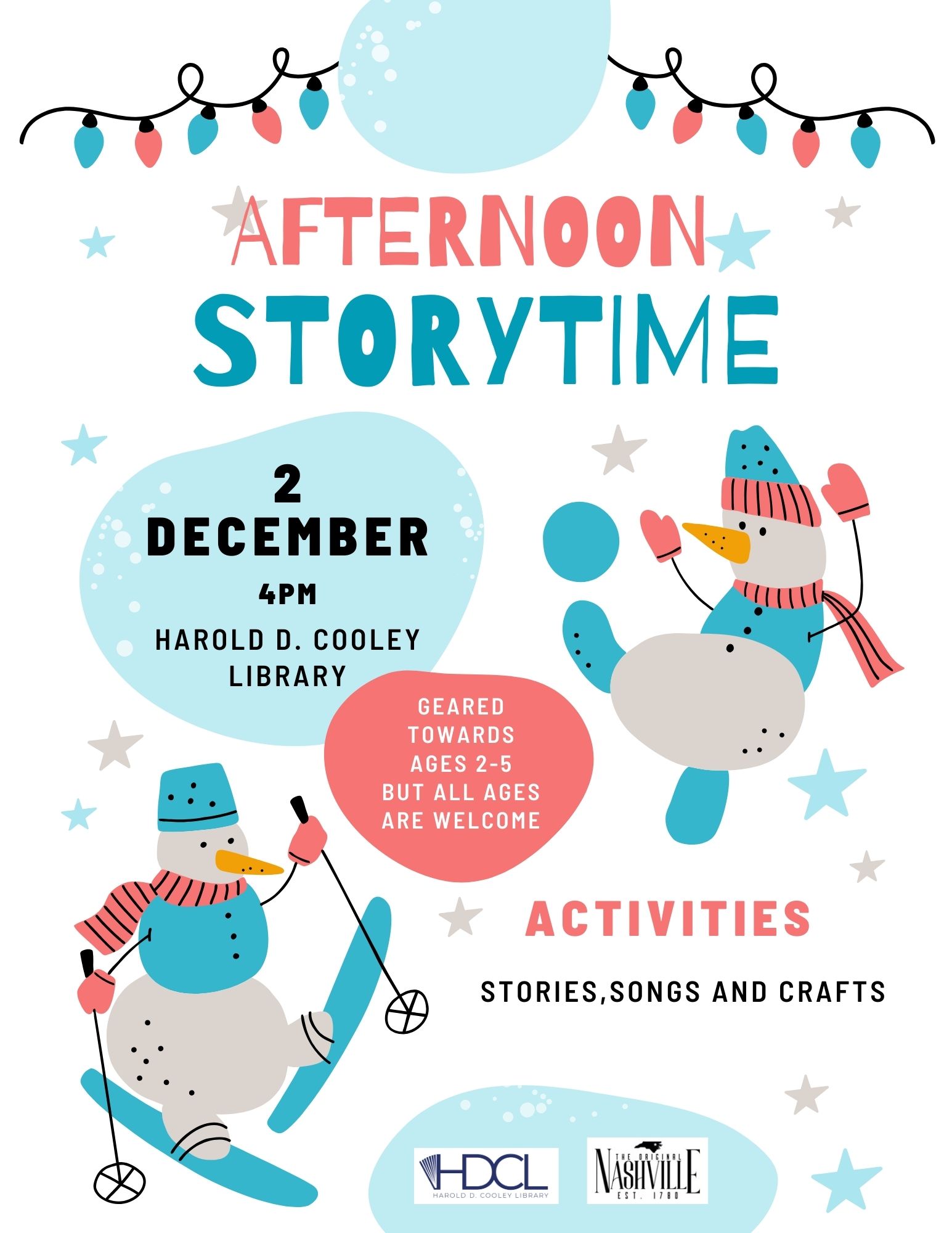 Afternoon Storytime Date and Time